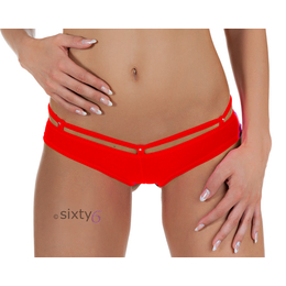 Hotpants mit Strass Rot S