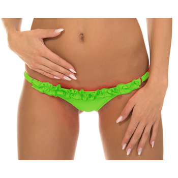 Brasil Tanga mit Rsche Neongrn