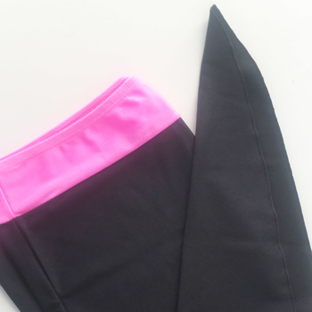 Gogo Rock Asymetrisch Stretch Schwarz-Pink blickdicht