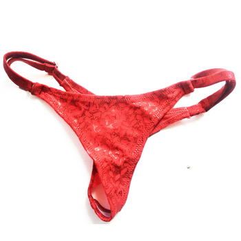 Brasil Slip mit Regulation Rot Metallic