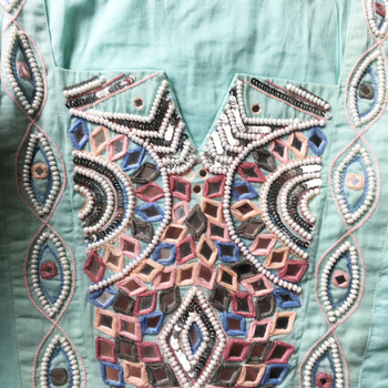 Baumwollkleid Mint M