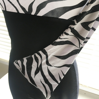 SALE - Asymetrisches Minikleid Zebra