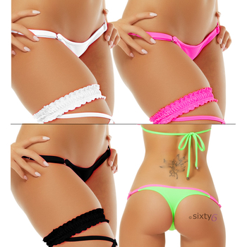 3-er Set String Tanga