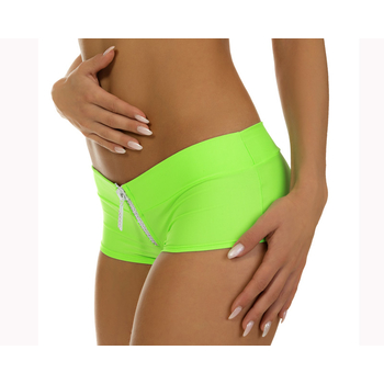 Hotpants mit Strass Zip